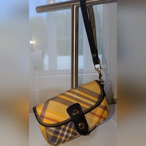 Dooney & Bourke Yellow Plad Wristlett